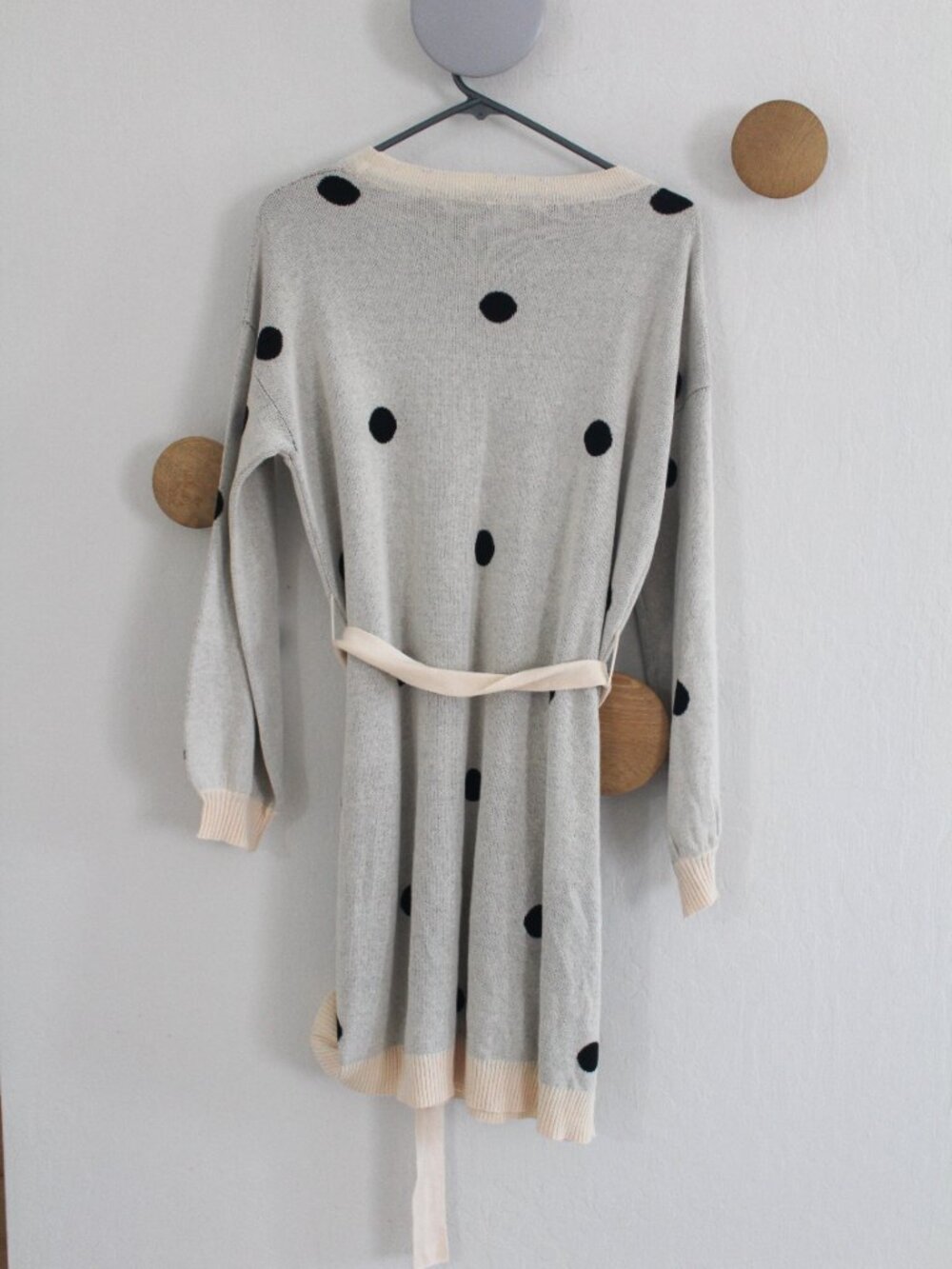 Anthropologie x Saturday Sunday Emilie Tunic Polka Dot Sweater Dress NEW Small - Picture 5 of 7